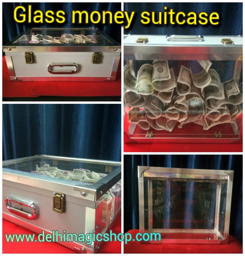 Manufacturer, Exporter, Importer, Supplier, Wholesaler, Retailer, Trader of Glass Money Suitcase (4 times) in New Delhi, Delhi, India.